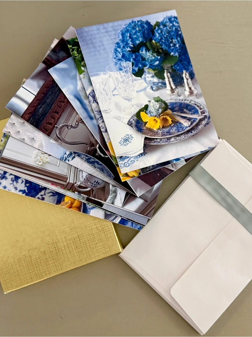 Set of 10 Decorative Note Cards - Each Unique and Beautiful- Envelopes Included